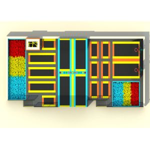 Indoor Trampoline Place / Trampoline Amusement Park CE ISO TUV SGS Certificates