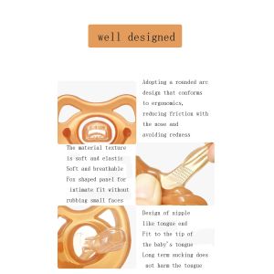 Baby Silicone Pacifier Silver Nanoparticle Soft Liquid Silicone Pacifier