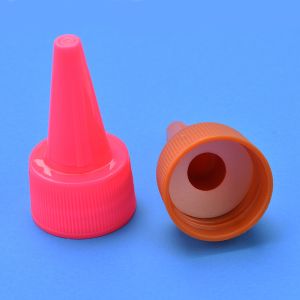Ribbed Closure Twist Off Cap , 24mm Squeeze Bottle Lids