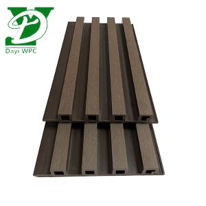 Customized 219x26mm Eco Slat Wpc Cladding For Modern Outdoor Walls