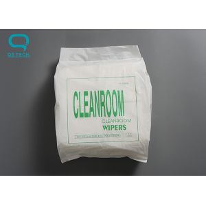 Highly Absorbent Presaturated Cleanroom Wipes , Lint Free Polyester Wipes For