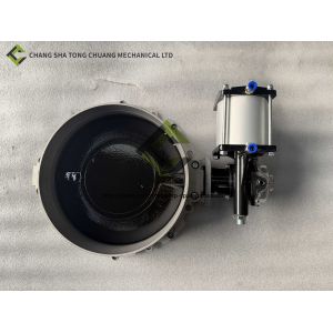 Single Flange Pneumatic Butterfly Valve For Mixing Station V1FS300GBN+CP101