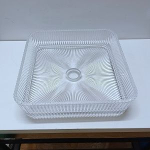 Transparent Glass Countertop Bathroom Sinks No Overflow Included