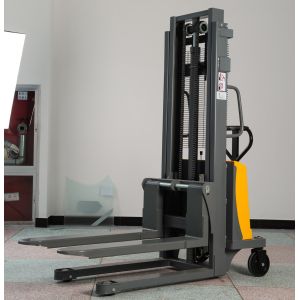 2000kg Battery Manual 1000mm Semi Electric Pallet Stacker