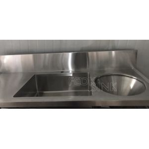 Custom Sluice Hopper Sink for Hospital Clinic Lab Lavamanos Quirurgico Acero 316