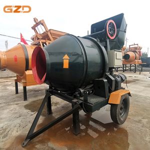 Portable Automatic Mobile Self-Loading Concrete Mixer