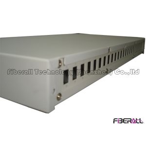 SC Rack Mounted Fiber Optic Patch Panel With Spray paint Distribution From Back