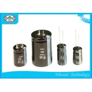 Standard Frequency Electrolytic Radial Capacitor , Black 22000uf 25v Capacitor