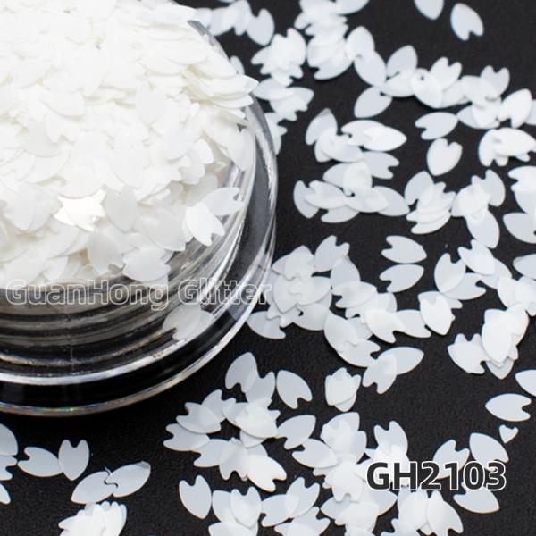 Loose Oil Based Solvent Resistance Glitter Matte Petal Shaped For For Nails Oem