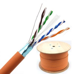 FTP Cat5e 100m Ethernet Cable , 100m Cat6 Cable 4P Twisted Pair