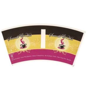 Custom Designed Flexo Printing Coated Single PLA Paper Cup Fan for Coffee Paper