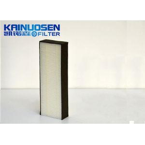 Glass Fiber PTFE Auto Cabin Filter Extruded Aluminum Frame Dust Proof