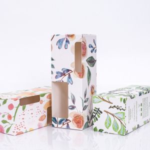 With Clear Window Candle Gift Packaging Boxes Reed Diffuser Tealight Custom CMYK