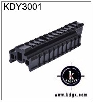 Hunting Black 11mm to 20mm Conversion Adapter Mount with Knurled Thumb Nut Connector