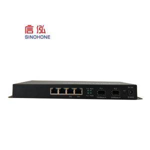 Managed Fiber Optic Network Switch Optical Ethernet Switch With 4 Ethernet Port