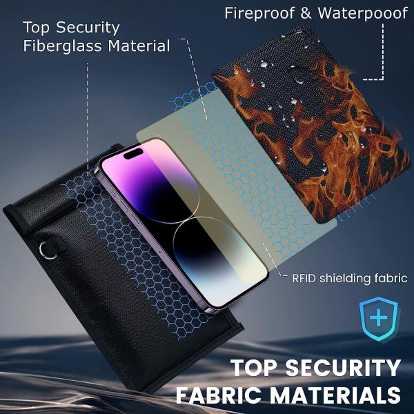 flame retardant rfid blocking emf protection faraday bag