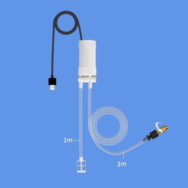 USB 5V Electric Water Pumping Kit Mist Watering System with Copper Sprinkler