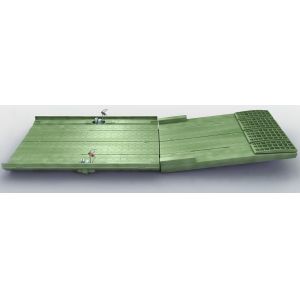 Cheap Self - Propelled Military Emergency Pontoon Bridge / Ribbon Pontoon Bridge For Ferry Rafts for sale