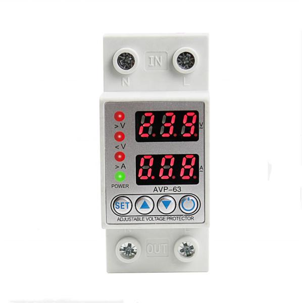 Quality Automatic Reset 230V 40A 63A 80A industrial Usage Surge with Limit Voltage Protector Circuit Breakers Relay Current Protection wholesale