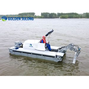 Customized Multifunctional Amphibious Dredging Machine With Lightweight Hull