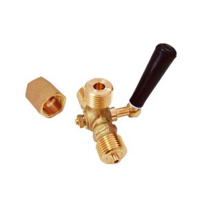 Brass 3 Way Cock Valve With 1/2' Bsp Inside And Outside Threads