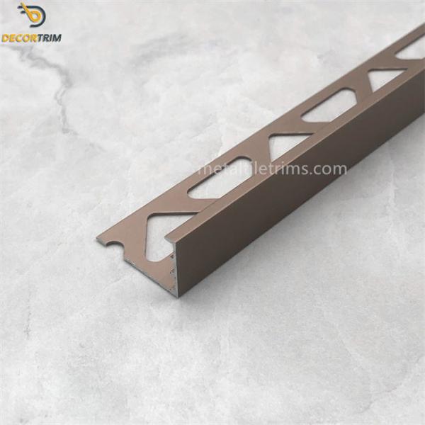 Quality L Shape Metal Floor Tile Edge Tile Edge Trim  transition Trim strip different Colors wholesale