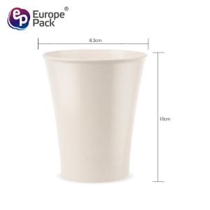 New arrival degradable reusable tableware 300ml bamboo fiber mug