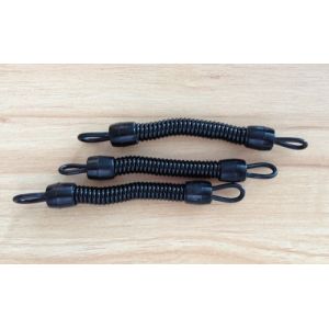 Plastic Standard Spring String Key Coil Part Tether Ready for Hardware Attaching for Security