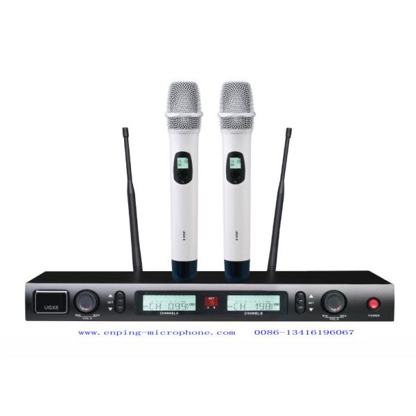 UGX8 wireless microphone system UHF IR selecta ble frequency PLL competetive low