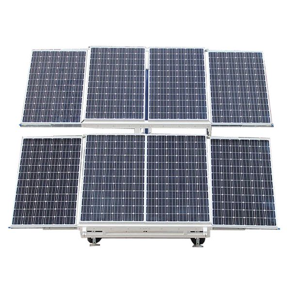 Automatic Lifting Mast Solar Light Tower Durable Using Portable Generator Light Tower