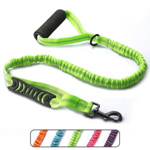 China Explosion Proof Flushing Kitten Lead Nylon Elastic Dog Towing Rope Night Safety Reflective Dog Walking Rope on sale
