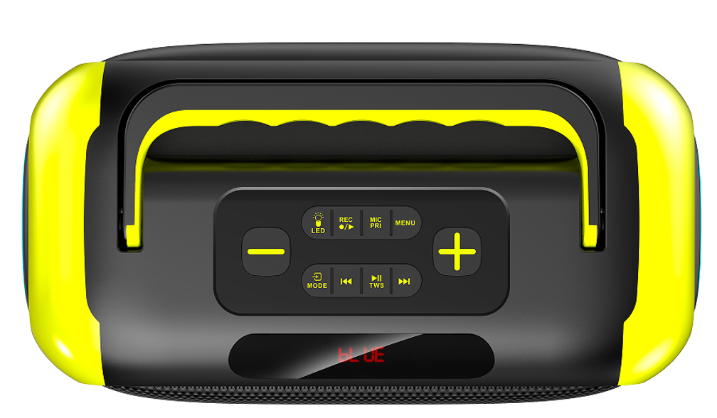 Double 4-inch 50W Portable Party Speaker Bluetooth and LED Lighting with Long