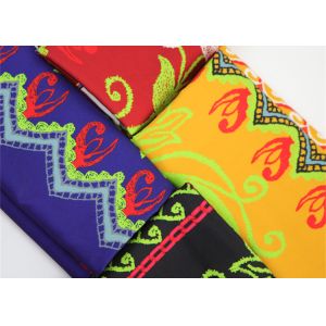 Customized Green Polyester Printing Fabric For Women Medium Weight