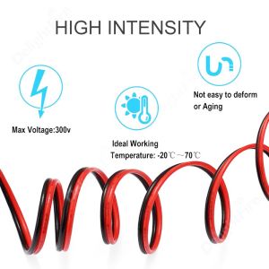 5m 10m 20m PVC Insulated Flexible Copper Wire 18AWG 80C 300V For Electrical