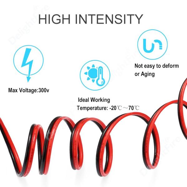 5m 10m 20m PVC Insulated Flexible Copper Wire 18AWG 80C 300V For Electrical