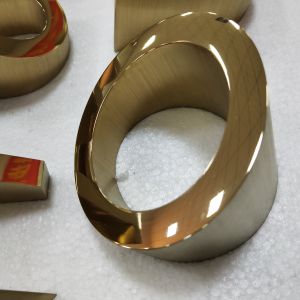 Large 3D Flat Cut Decorative Metal Letters 620*620*90mm