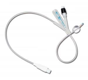 Quality Disposable 100% Silicone Medical Urinary Foley Catheter With Temperature Sensor Probe wholesale