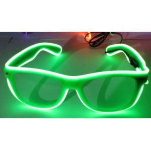 High Brightness Orange El Wire Glasses For Party Show With Pc Plastic Frame