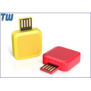 Mini Square Twister Plastic 16GB Pen Drive USB Flash Drive Free Key Ring