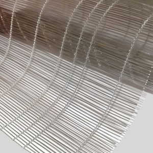 Stainless Steel Laminated Glass Metal Mesh 0.3kgs/M2 1300mm Mesh Width