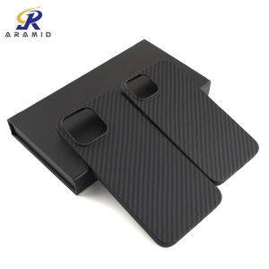 Button Open Side Crater Shock Proof Aramid Phone Case Fiber For IPhone 13