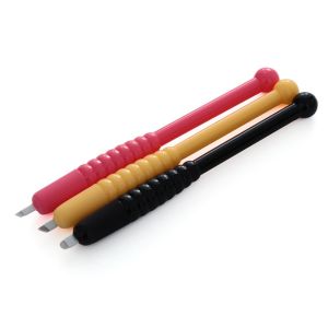 Sterilized Disposable Microblading Manual Pen With Cruved Needle