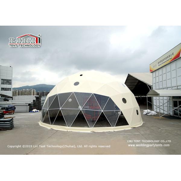 Quality Garden Steel 11m Geodesic Dome Tent With White PVC Loof Cover wholesale