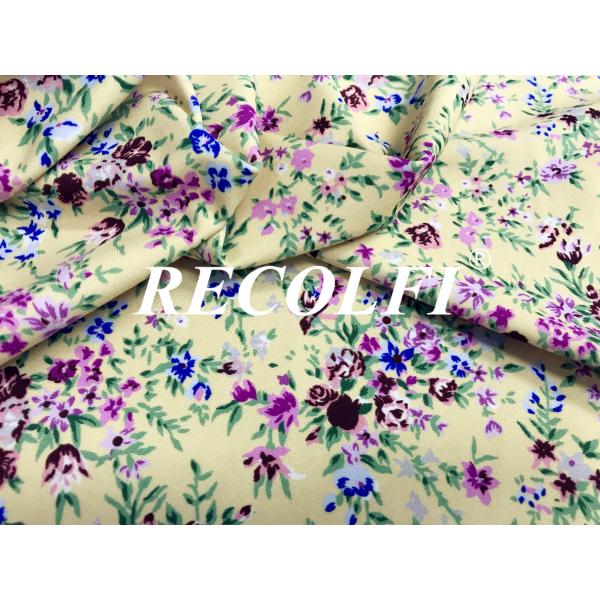 Flower Printing Women'S Activewear Ultra Stretch Sensitive 152CM 250GS