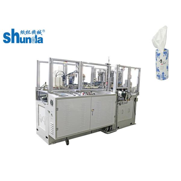 fully Automatic OEM / ODM Car Tissue Case Holder Paper Tube Forming Machine 12KW