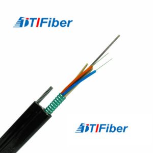 Self Support Amored Fiber Optic Cable GYTC8S FTTH Aerial Installation PE