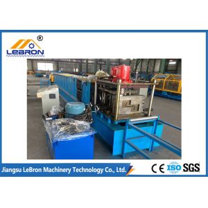 Blue color long time service PLC control automatic z purlin roll forming machine