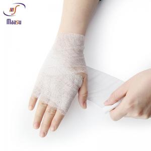 China Breathable Cotton Medical Elastic Bandage White Mesh Style on sale