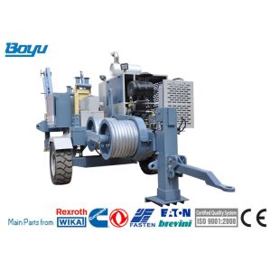 Transmission Line Stringing Equipment 60kN Hydraulic Puller Machine With Cummins