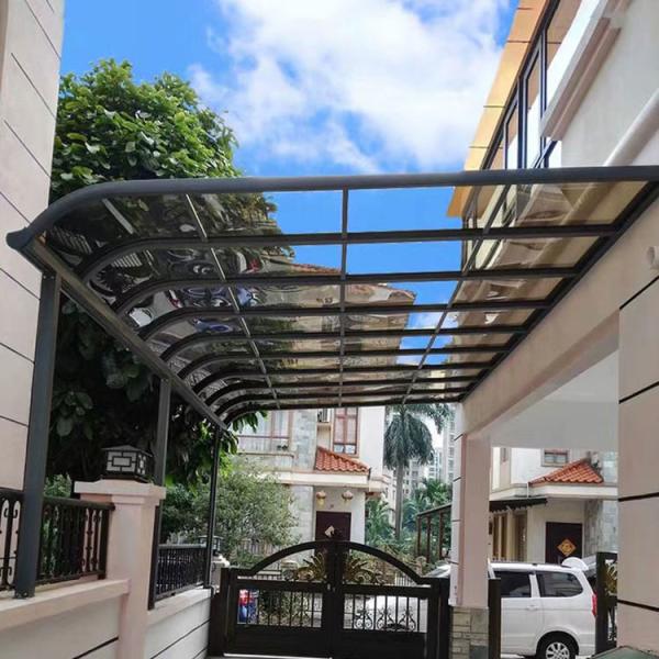 Aluminum Polycarbonate M Shape Black Color or Customized Color Carport Shelter